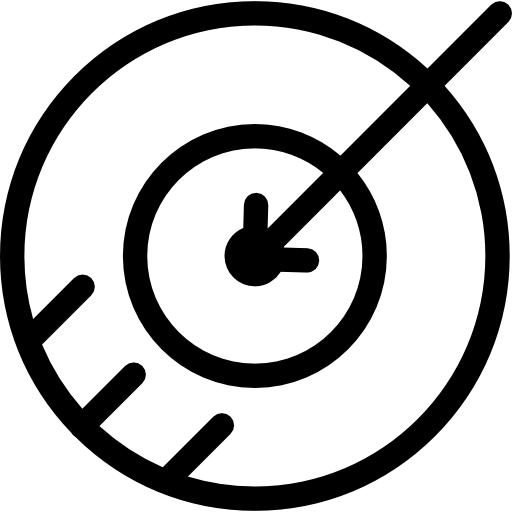 目標 Detailed Rounded Lineal icon