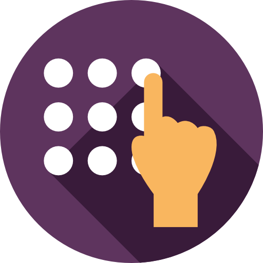 passwort Flat Circular Flat icon
