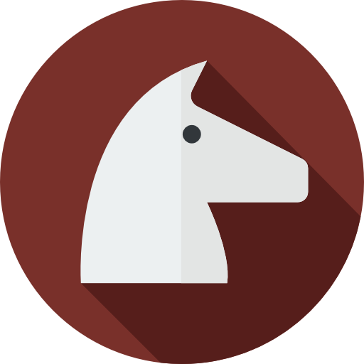 トロイの木馬 Flat Circular Flat icon