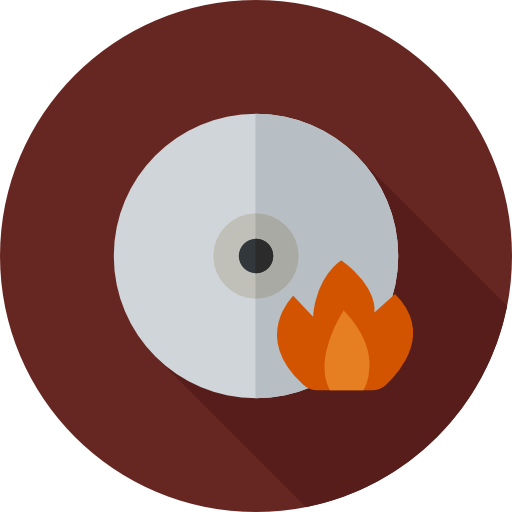 Cd burning Flat Circular Flat icon