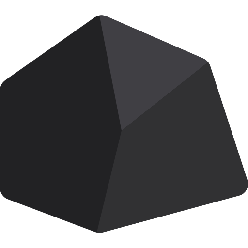 steenkool Basic Rounded Flat icoon