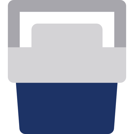 nevera portátil Basic Rounded Flat icono