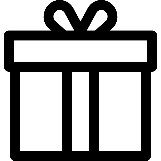 regalo Basic Rounded Lineal icono