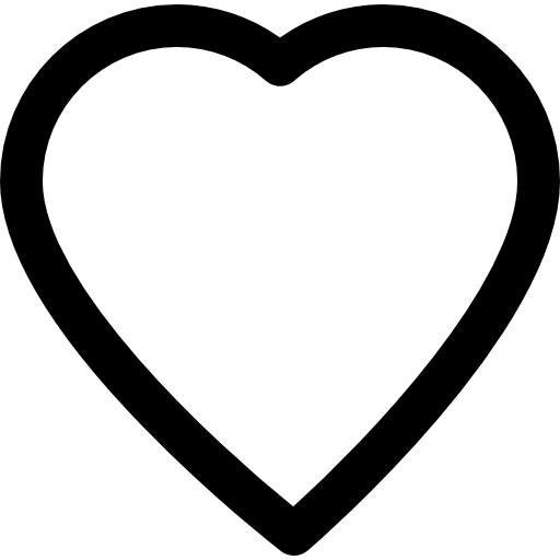 Сердце Basic Rounded Lineal иконка