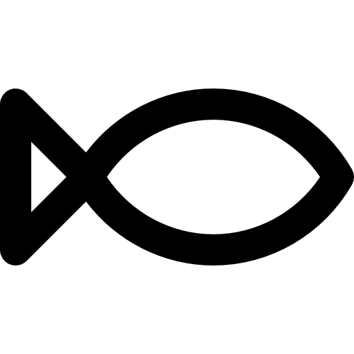 pescado Basic Rounded Lineal icono