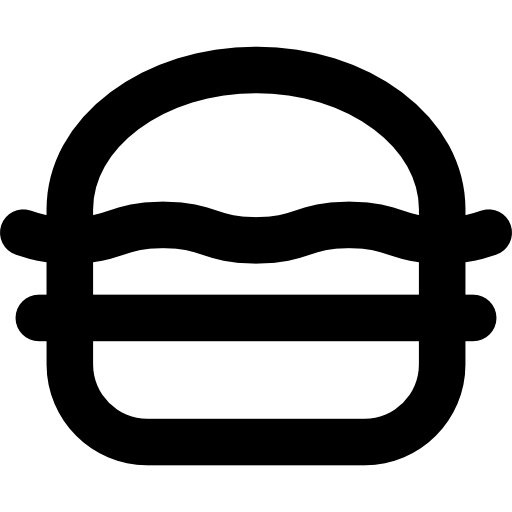 Бургер Basic Rounded Lineal иконка