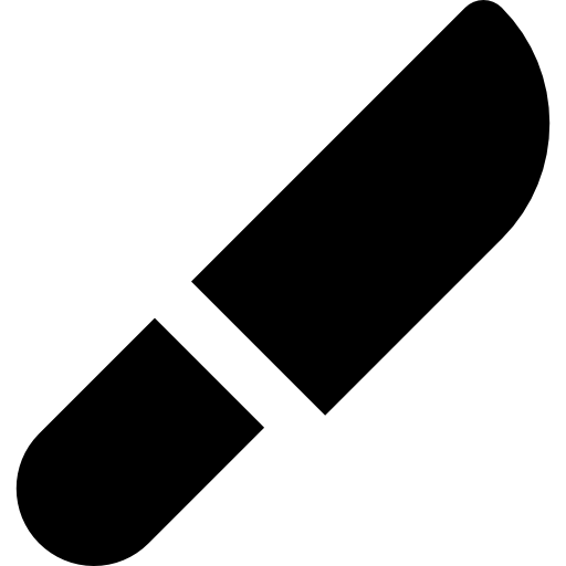 Knife Basic Rounded Filled icon