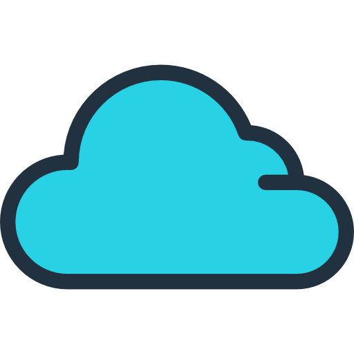 wolke Others Light Flat border icon