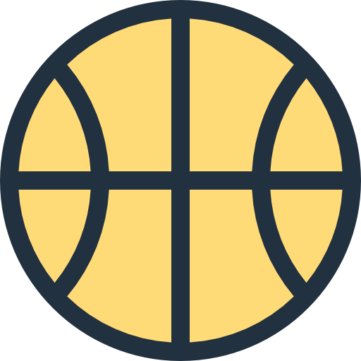 basketbal Others Light Flat border icoon