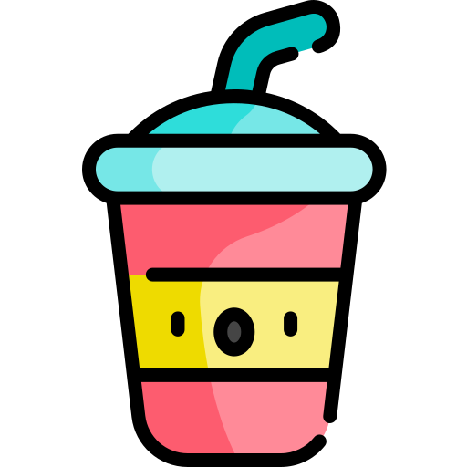 Soda Kawaii Lineal color icon