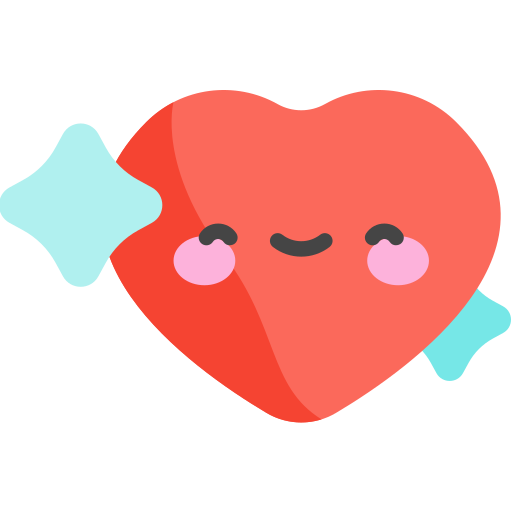 心臓 Kawaii Flat icon