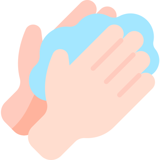 mycie rąk Kawaii Flat ikona