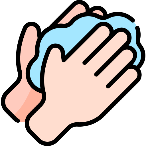 手を洗う Kawaii Lineal color icon