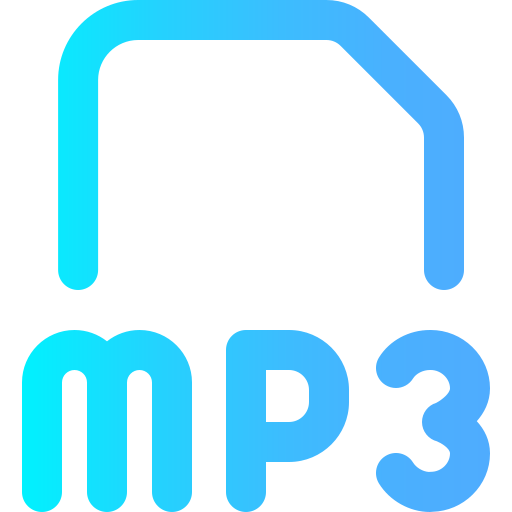 mp3 Super Basic Omission Gradient icon