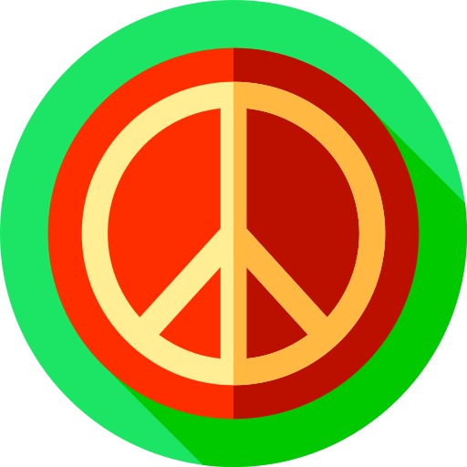 Peace Flat Circular Flat icon
