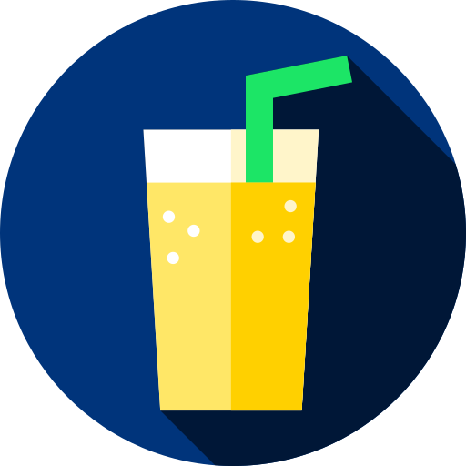 Lemonade Flat Circular Flat icon
