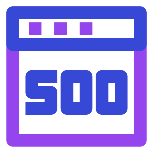 error en el sitio web Generic color outline icono