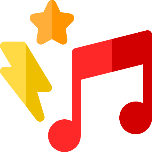 Music note Basic Rounded Flat icon