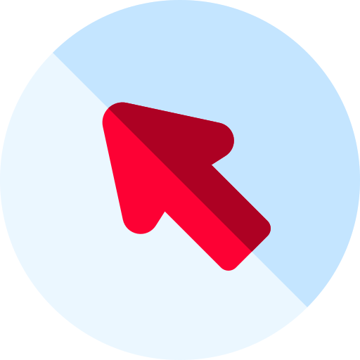 flecha diagonal Basic Rounded Flat icono