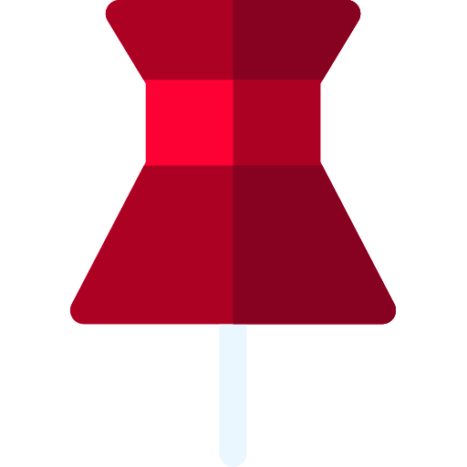 プッシュピン Basic Rounded Flat icon