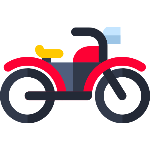 motorfiets Basic Rounded Flat icoon