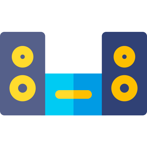 Audio Basic Rounded Flat icono