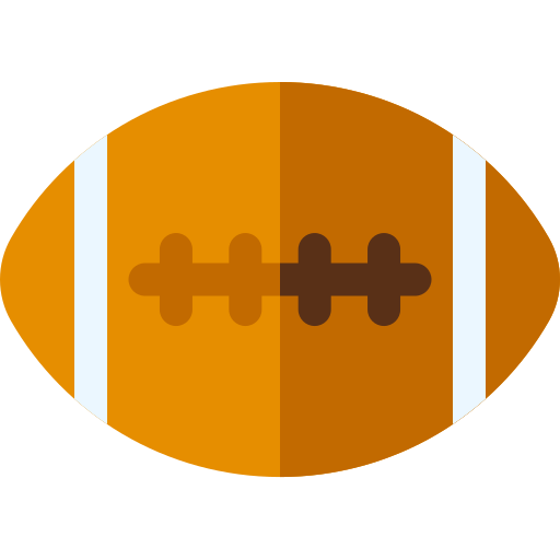 fútbol americano Basic Rounded Flat icono