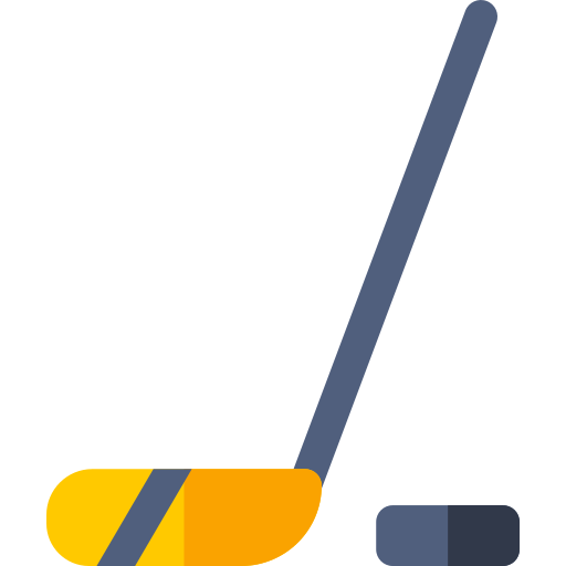 hokej na lodzie Basic Rounded Flat ikona