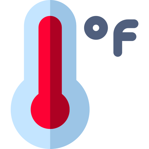 thermometer Basic Rounded Flat icoon