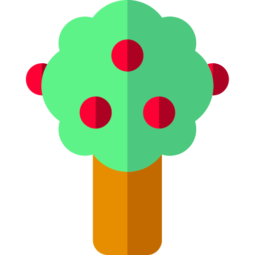 drzewo owocowe Basic Rounded Flat ikona