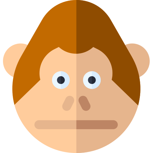 猿 Basic Rounded Flat icon