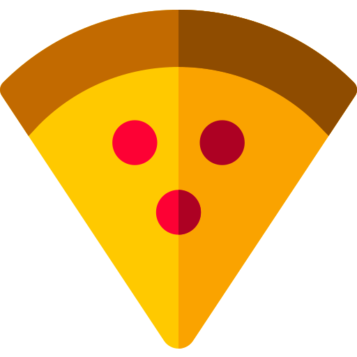 pizza Basic Rounded Flat Icône