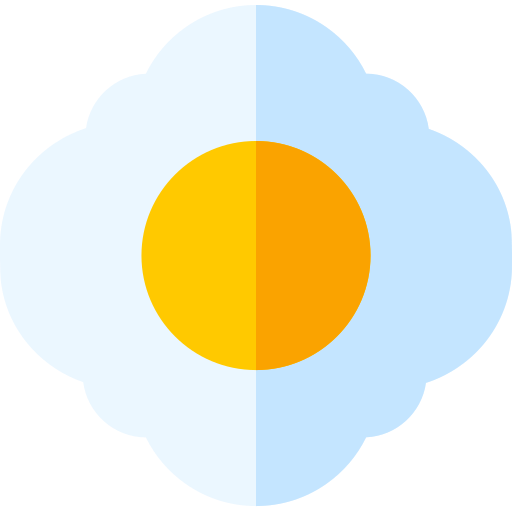 Fried egg Basic Rounded Flat icon