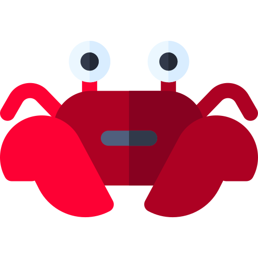 crabe Basic Rounded Flat Icône