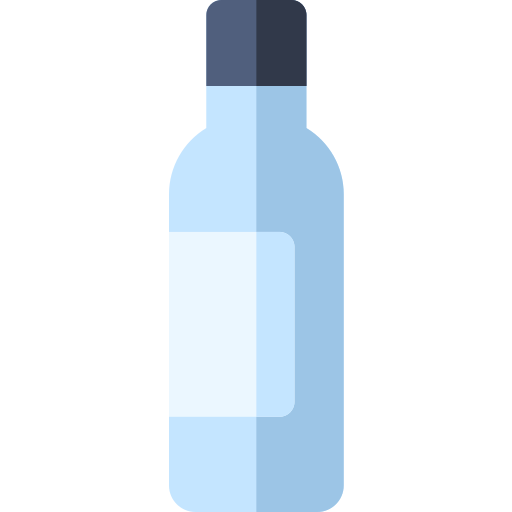 bottiglia di vino Basic Rounded Flat icona