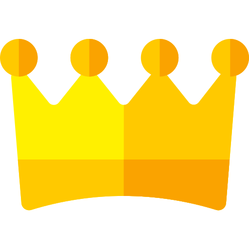 Crown Basic Rounded Flat icon