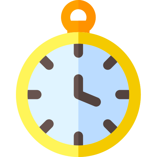Reloj de bolsillo Basic Rounded Flat icono