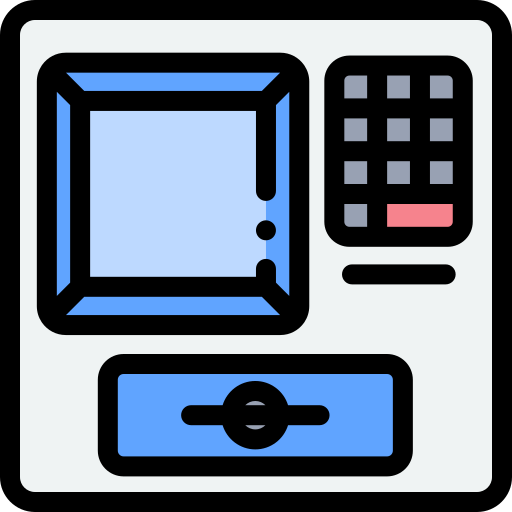 Atm Detailed Rounded Lineal color icon