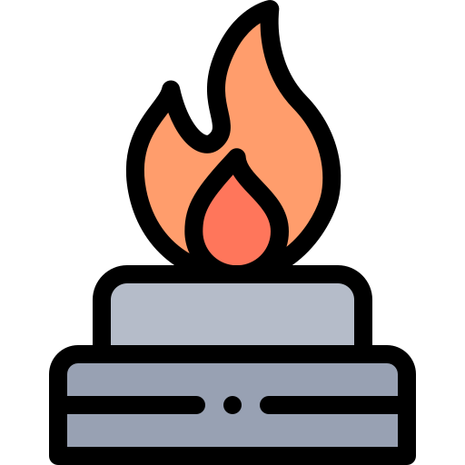 Burning Detailed Rounded Lineal color icon