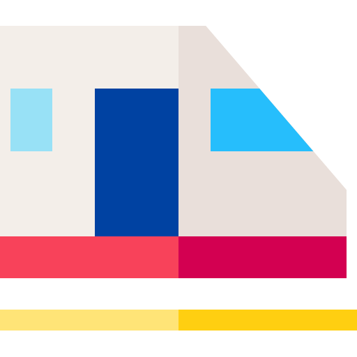 métro Basic Straight Flat Icône