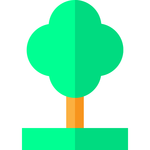 botanisch Basic Straight Flat icoon