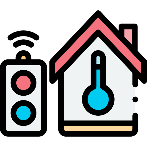 Acondicionador de aire Detailed Rounded Lineal color icono