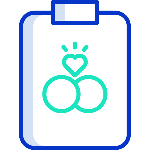 Wedding planning Icongeek26 Outline Colour icon