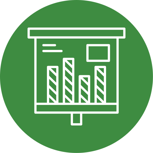 gráfico de barras Generic color fill icono