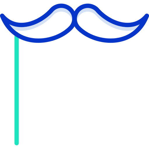 Moustache Icongeek26 Outline Colour icon