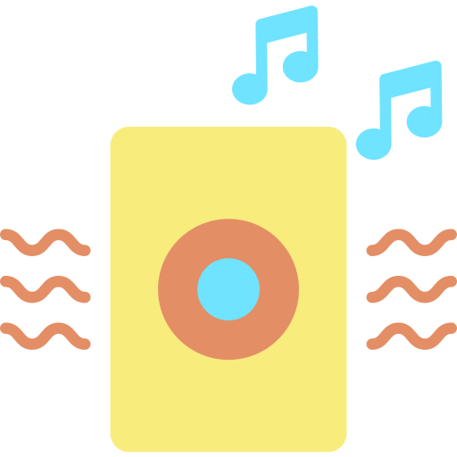 Sistema de musica Icongeek26 Flat icono