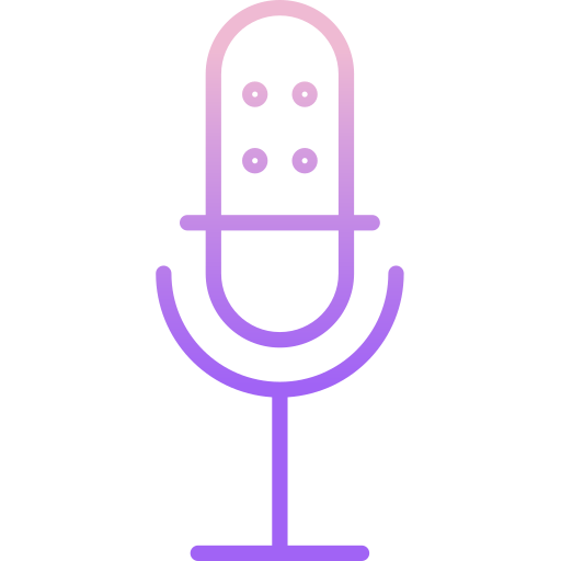 microphone Icongeek26 Outline Gradient Icône