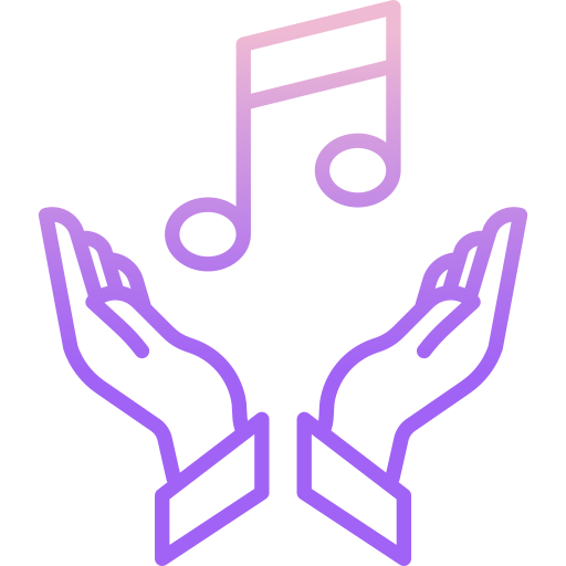 Music note Icongeek26 Outline Gradient icon