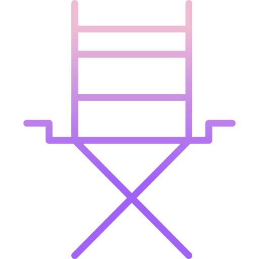 Director chair Icongeek26 Outline Gradient icon