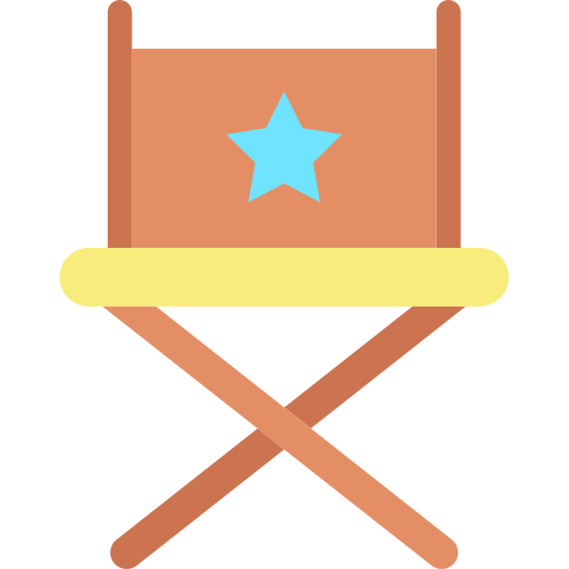 Director chair Icongeek26 Flat icon